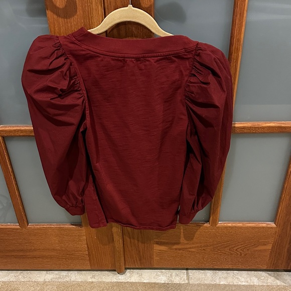 Nation LTD Deep Red Women's Blouse - Picture 4 of 7